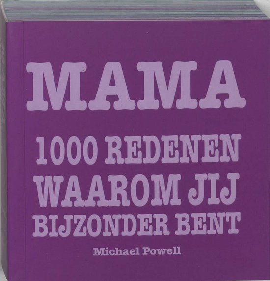 Cover van het boek 'Mama 1000 redenen waarom jij bijzonder bent' van M. Powell