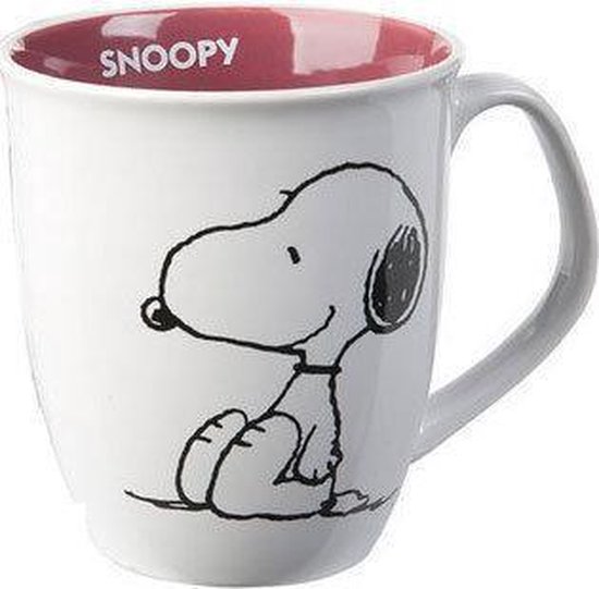 Mug Vintage SNOOPY (PEANUTS) - Céramique Blanc - Marque Arcopal - Occasion Bon État