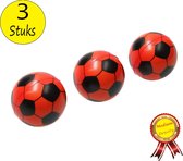Stressbal Medium Density Voetbal 3 Stuks – Sensomotorische Stimulatie – Anti Stress – Oranje