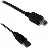 Lineaire PCUSB215C USB-kabel 1,5 m USB 2.0 USB A Mini-USB B Zwart