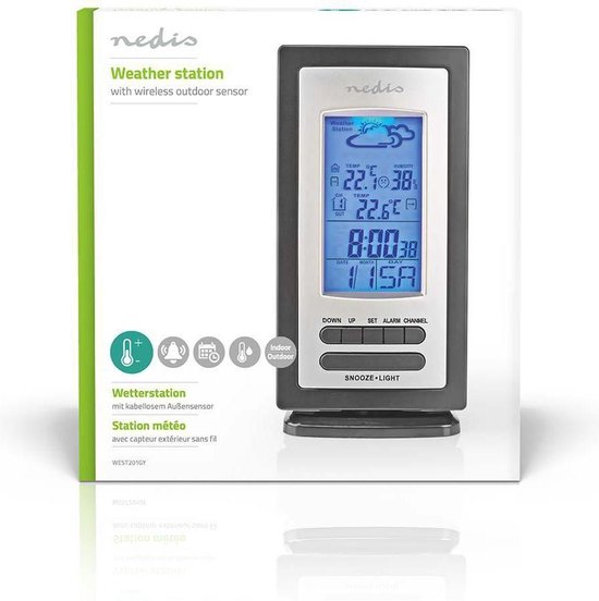 Buitenweerstation, WiFi-weerstation Draadloze binnen