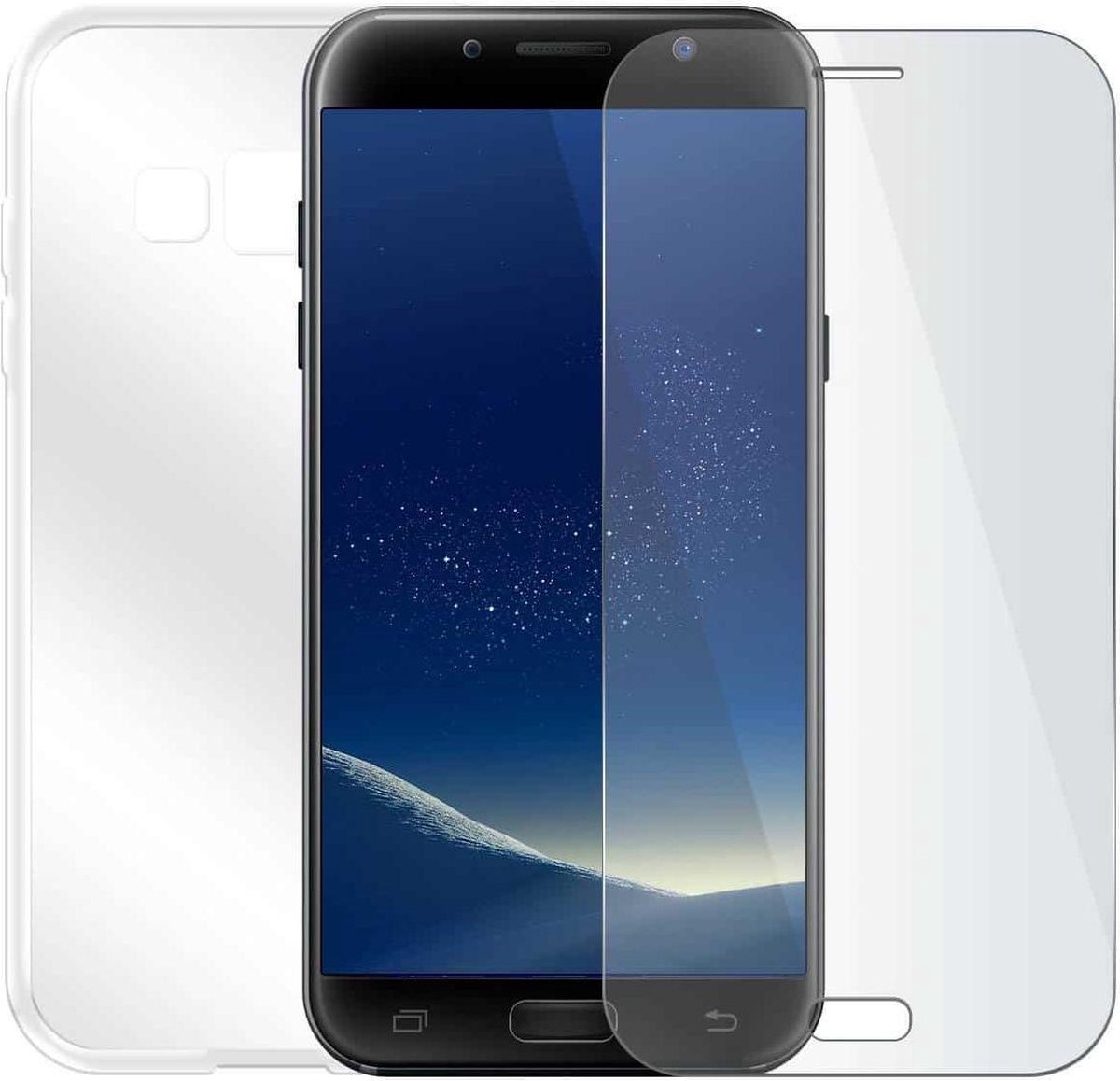 Samsung Galaxy J5 2017 - Beschermingsset - Screenprotector met siliconen hoes