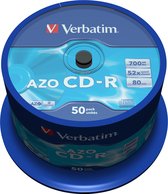 Verbatim CD-R AZO Crystal 700 Mo 50 pièce(s)