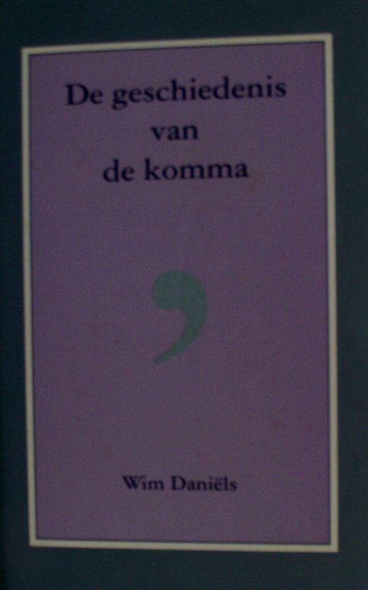 Omslag van De geschiedenis van de komma