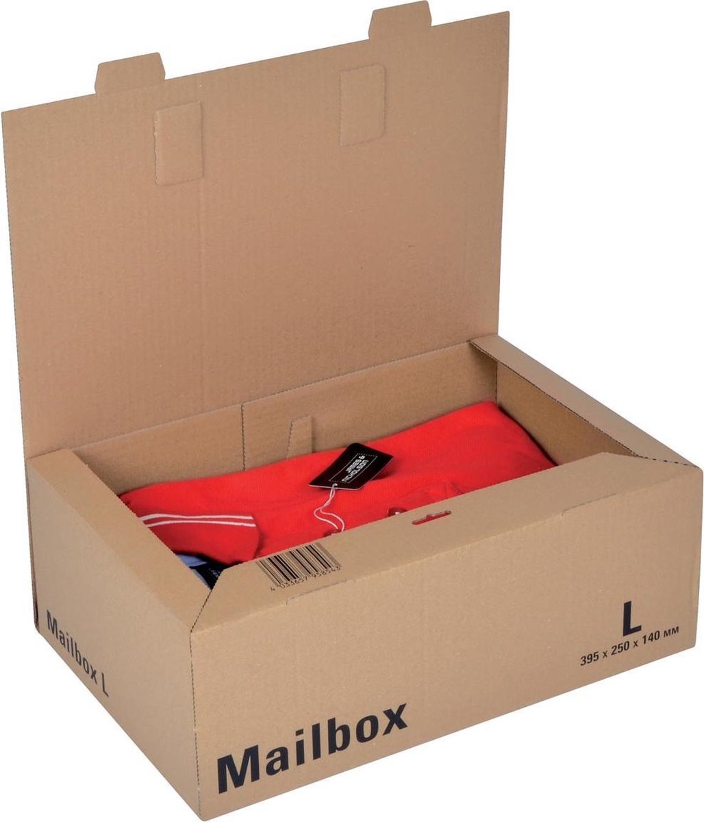 Colompac verzenddoos large, ft 39,5 x 25 x 14 cm, bruin 15 stuks