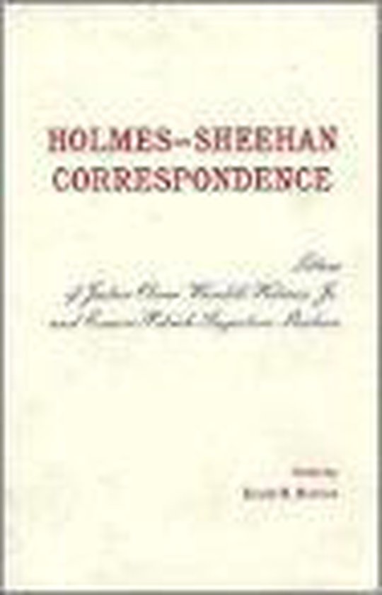 The Holmes-Sheehan Correspondence - cover