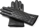 Napogloves Gevoerde handschoenen Dames Touchscreen handschoenen Zwart