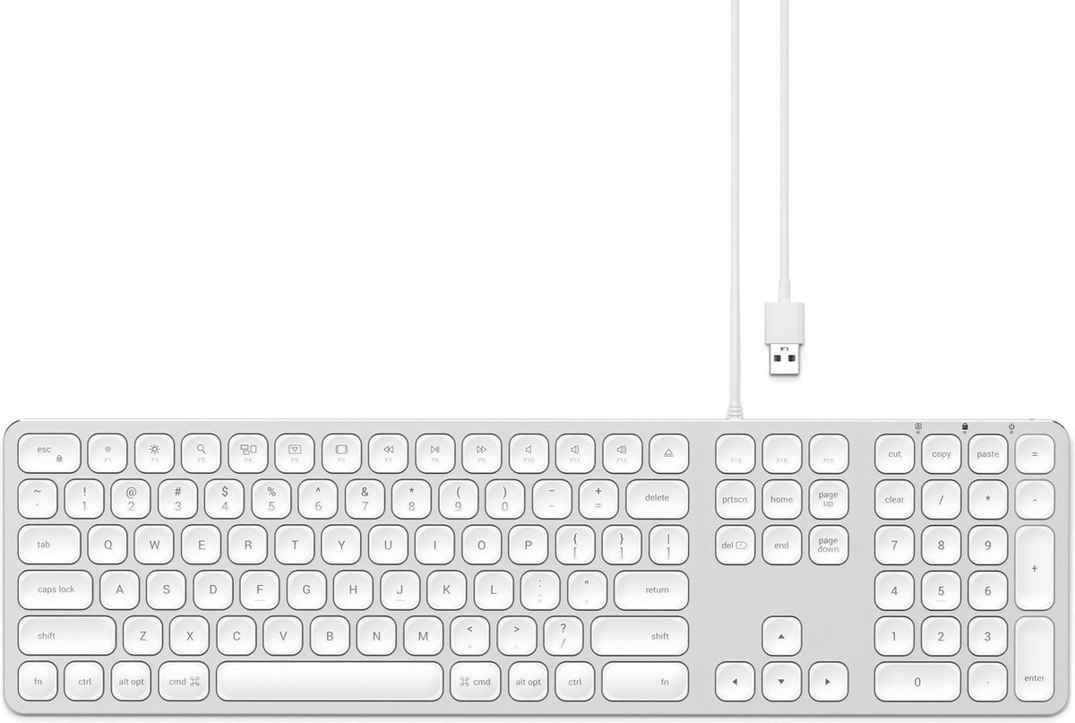 Satechi Wired Keyboard Silver | bol.com