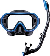 ReefTourer- RC0203- Snorkelmasker- Snorkelset voor kinderen tot ong. 10 jaar - zwart/blauw