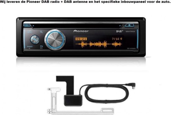 DAB avec antenne adhésive avec panneau d'installation 1-DIN BMW Série 3  (E46) 1998-2005 A.