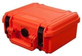 MAX235H105 Waterdichte koffer oranje leeg binnenmaten 23,5 x 18,0 x 10,6 cm