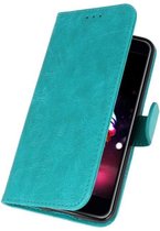 Groen Bookstyle Wallet Cases Hoesje voor LG K11