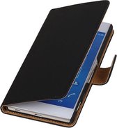 LG Nexus 5X - Effen Zwart Booktype Wallet Hoesje