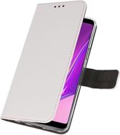 Booktype Telefoonhoesjes - Bookcase Hoesje - Wallet Case -  Geschikt voor Samsung Galaxy A9 2018 - Wit