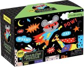 Mudpuppy glow in the dark puzzel Superheld