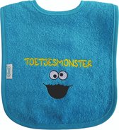 Blauwe slab met "Toetjesmonster"