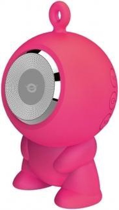 Bluetooth waterdichte speaker Conceptronic roze, IPX5, 3-5 uur batterij, Micro SD, USB, compact design
