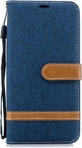 Samsung Galaxy J6 Plus Hoesje - Denim Book Case - Blauw
