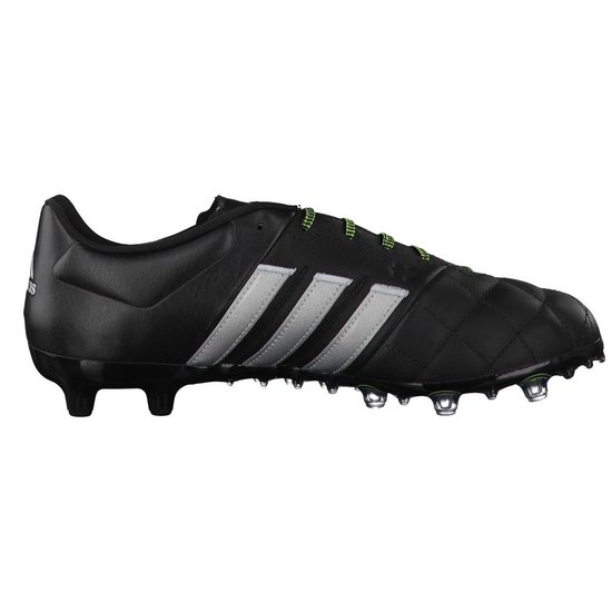 adidas ACE 15.2 FG/AG - Voetbalschoenen - Mannen - Maat 42 - zwart/wit/geel  | bol.com