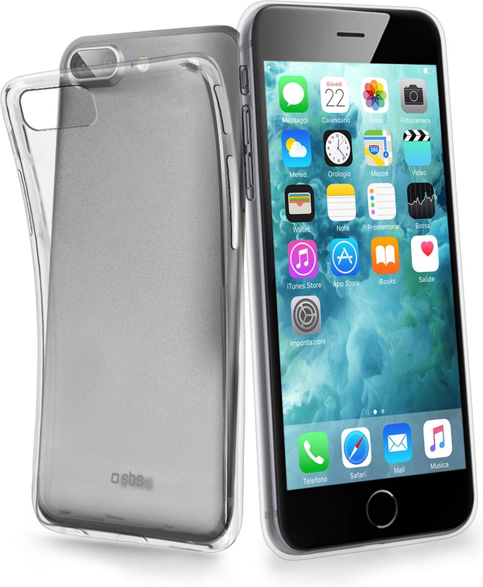 SBS Mobile Aero Sleeve Case iPhone 8+/7+ Transparant