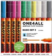 MOLOTOW One4All 127HS Premium Acrylic Marker 2mm BASIC-SET 3 - 10 kleuren