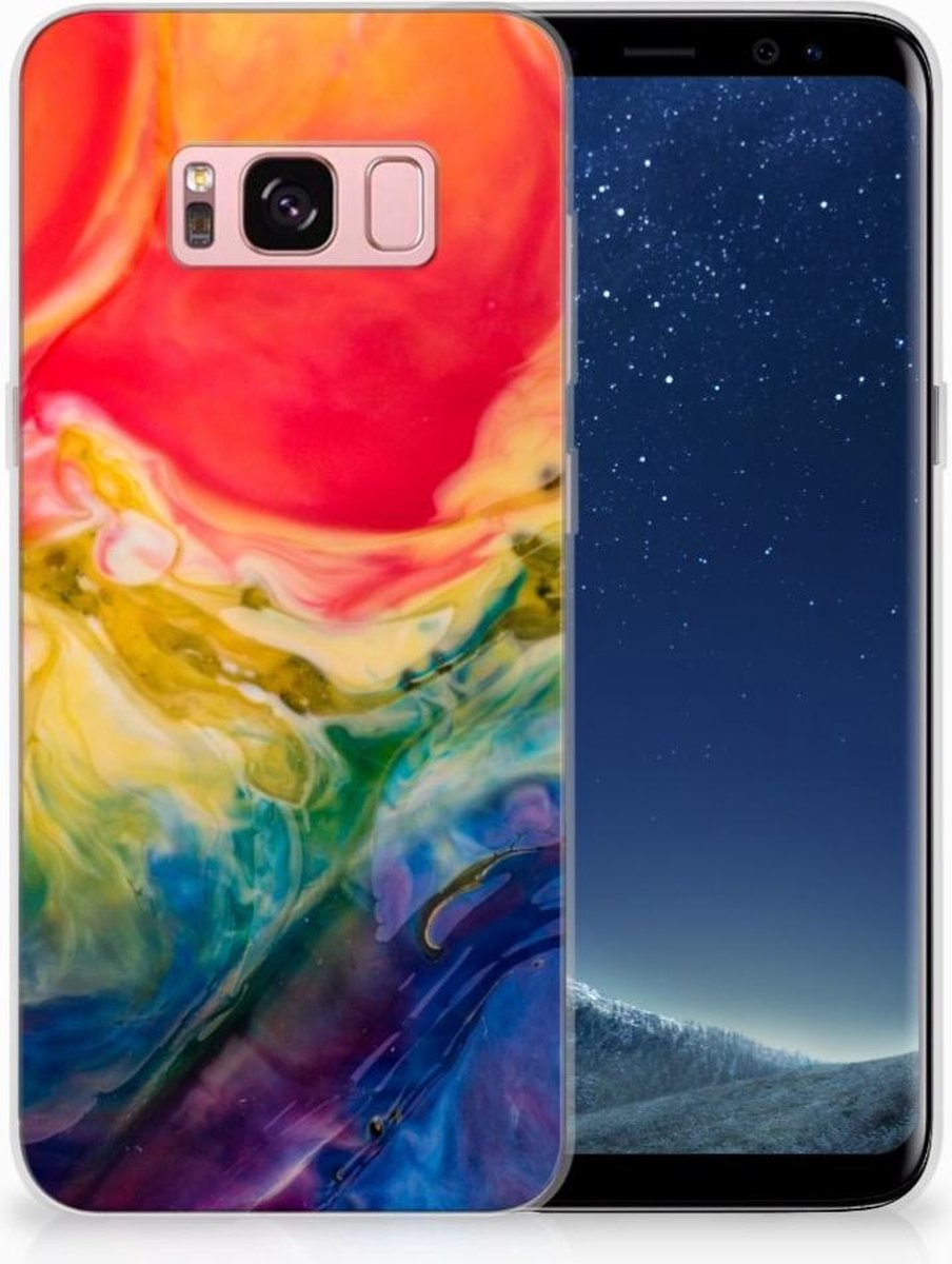 Hoesje maken Samsung Galaxy S8 Watercolor Dark