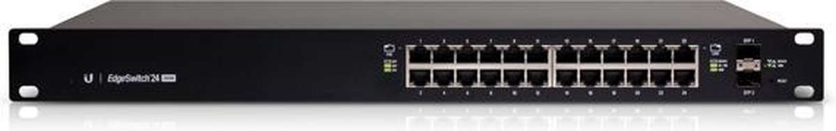 Ubiquiti Networks netwerk-switches Managed PoE+ Gigabit Switches with SFP, 26 Gbps, 24 Gigabit RJ45, 2 SFP, 250W