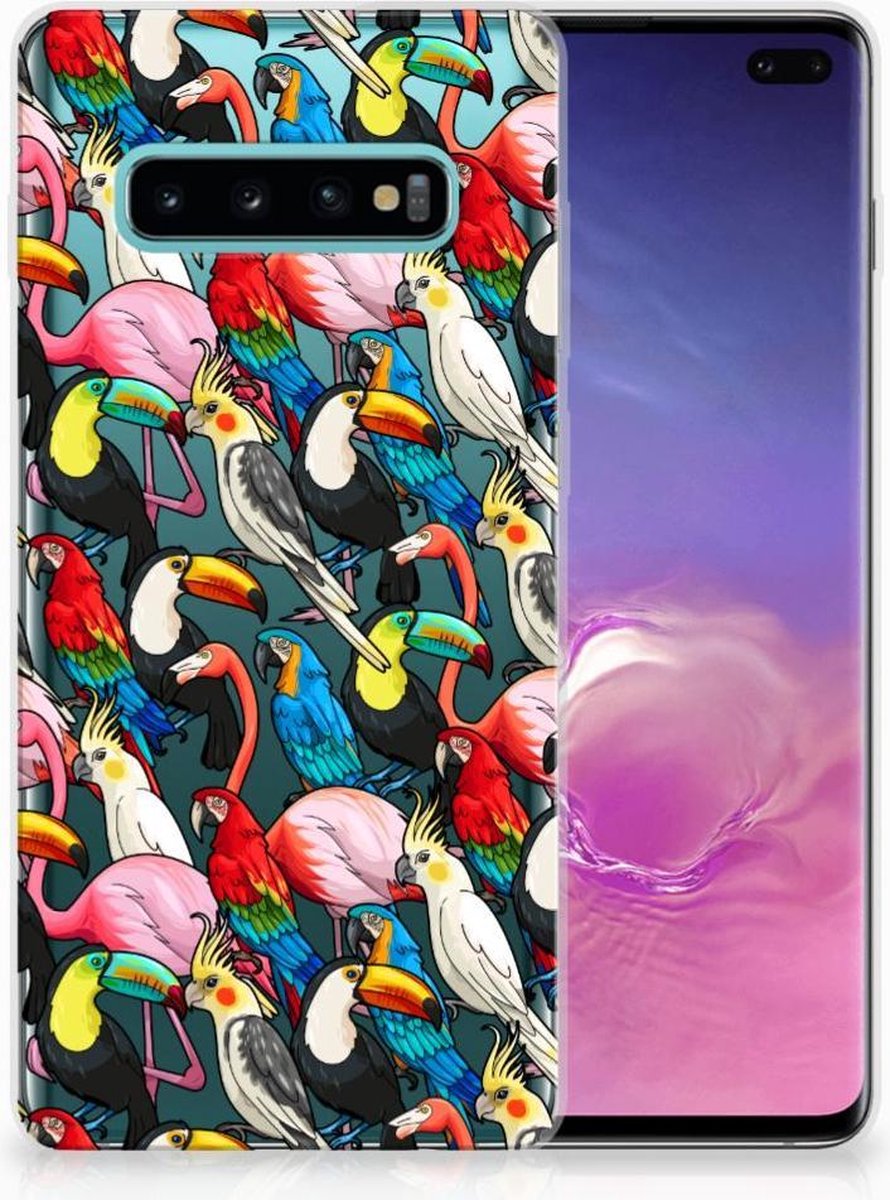 Samsung Galaxy S10 Plus TPU Hoesje Birds