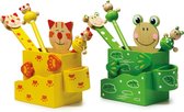 Pen Holders "Cat and Frog"