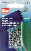 12 stuks Prym haken & ogen