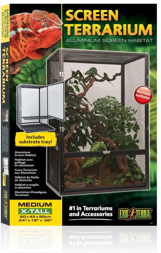 Exo Terra Aluminium Draadgaas Terrarium Small/XTall