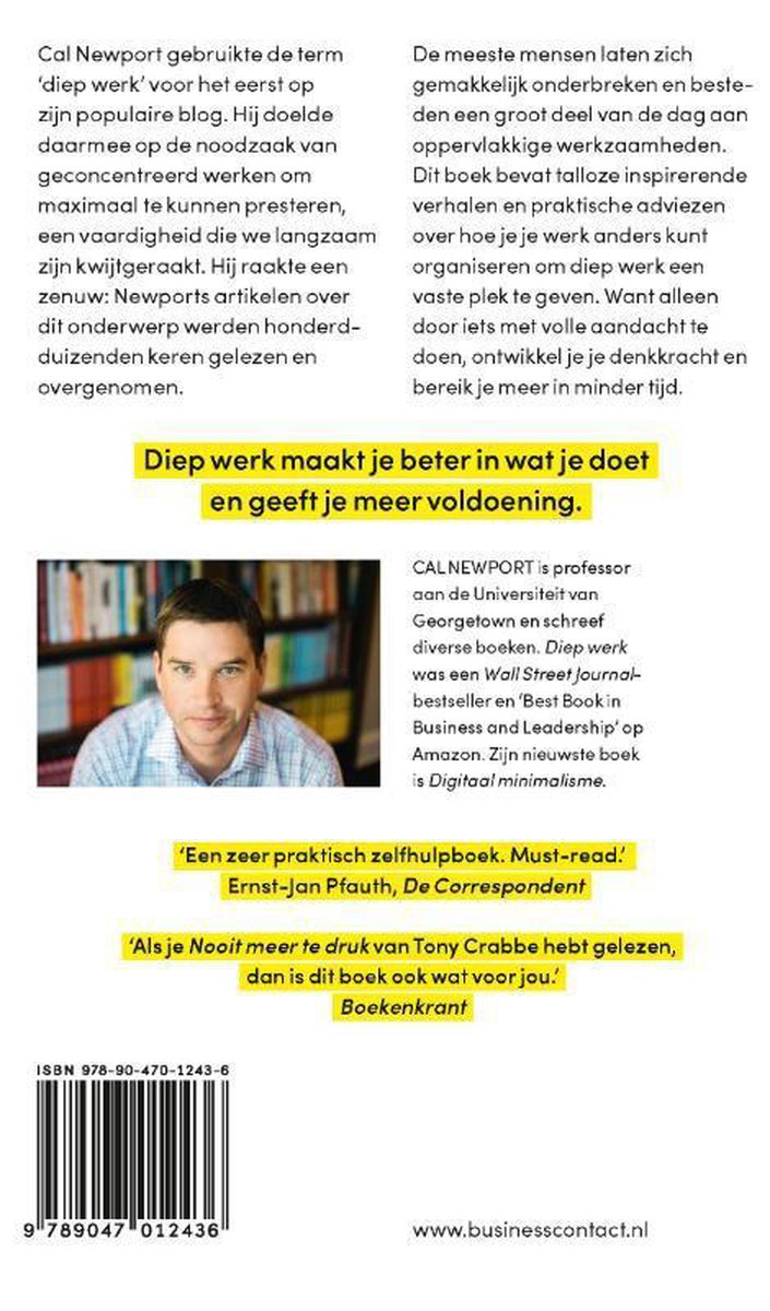 Diep werk - back cover