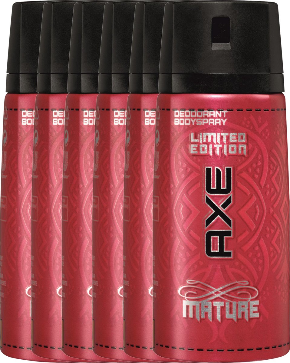 Dokter Zeg opzij Bewolkt Axe mature Body Spray - 150 ml - deodorant - 6 st - Voordeelverpakking |  bol.com