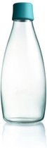 Retap Waterfles - Glas - 0,8 l - Petroleum Green