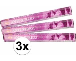 Hem Wierook stokjes - Anti Stress - 3x pakje met 20 stokjes - Yoga/meditatie
