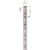 KapegoLED Flexible LED stripe, 3528-120-12V-6500K-5m-nano, coldwhite, constant voltage, 12V DC, power / power consumption: 36,00 W / 36,00 W, length: 5000 mm, EEC: A, IP44