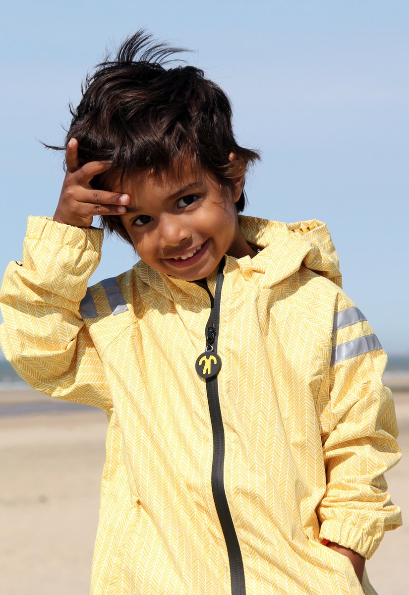 Ducksday - Regenjas voor kinderen - Yellow falcon - VALT GROOT — afbeelding 6