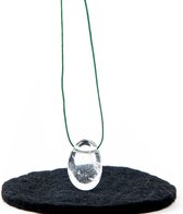 Bergkristal A trommelsteen hanger geboord - 2.5-3.5 - Edelsteen (5 stuks) - S