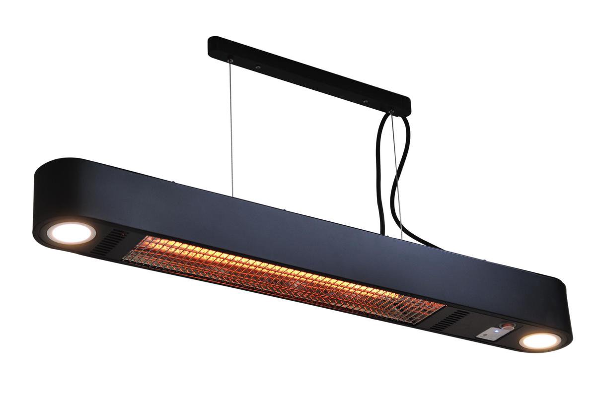 Terrasverwarmer Elegance met LED verlichting - Terrasverwarming - Zwart -  Muurbevestiging | bol.com