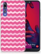 Huawei P20 Pro Uniek TPU Hoesje Waves Pink