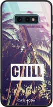 Samsung S10e hoesje glass - Chill | Samsung Galaxy S10e case | Hardcase backcover zwart