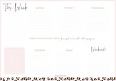 Stationery & Gift | Weekplanner | 'Start your day with a smile' | Weekoverzicht | A4 Liggend |