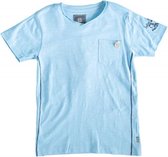Indian blue stevig blauw shirt - Maat 140