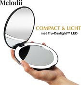 Compact Make-up Spiegel met Tru-Daylight Verlichting - 10x Vergroting