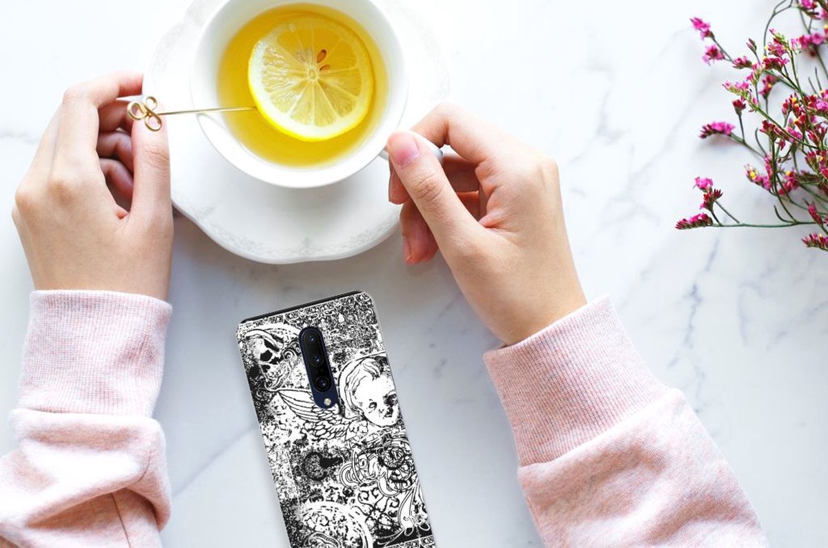 Silicone Back Case OnePlus 7 Pro Skulls Angel