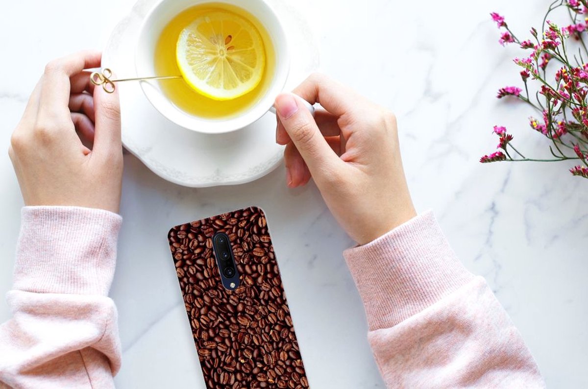 OnePlus 7 Pro Siliconen Case Koffiebonen