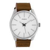 OOZOO Timepieces Bruin/Wit horloge  (48 mm) - Bruin