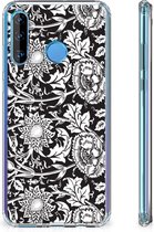 Huawei P30 Lite Case Black Flowers