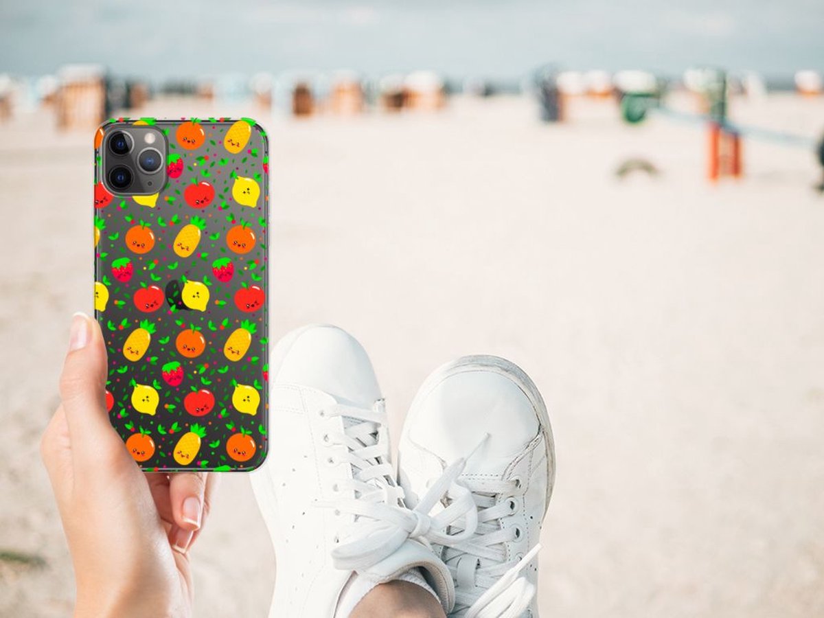 Apple iPhone 11 Pro Max Siliconen Case Fruits