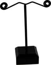 Dielay - Display voor Oorbellen - Acryl en Metaal - Hoogte 7 cm - Zwart